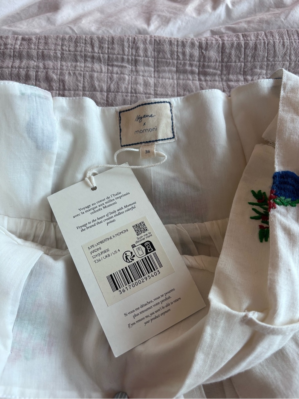 SOLD NWT Set - Sézane x Momonì Lambertine Skirt + Marga Top - Picture 10 of 16